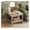Oak, variant on Square Side Table with Storage Shelf, 2-Tier End Table, X-Frame Coffee Table for Living Room Bedroom, Rustic Oak Finish, 24x24x20 Inch