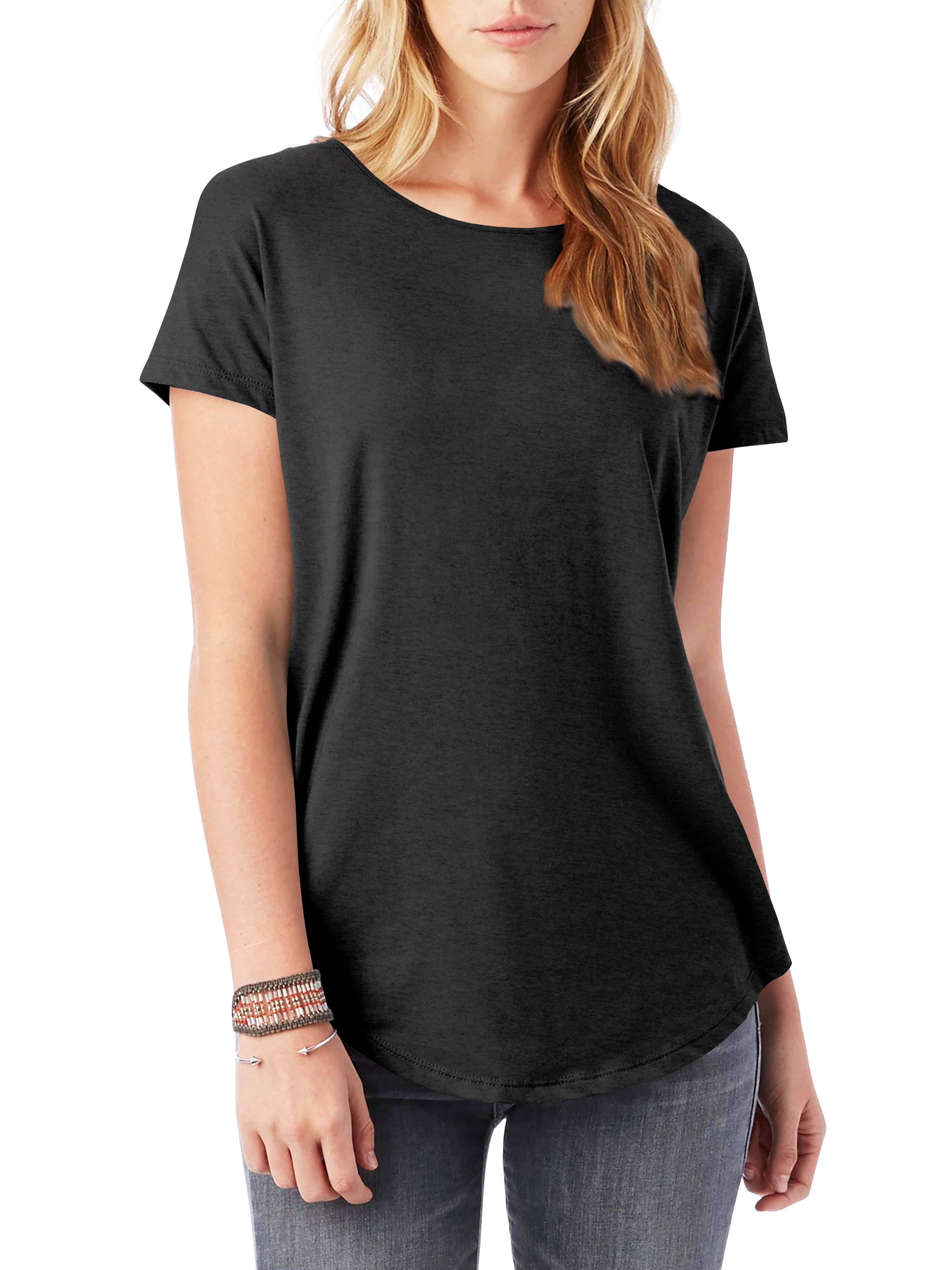 Longline scoop neck t shirt Clearance