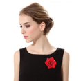 thumbnail image 4 of Pince à Cheveux 1Pc Pince à Cheveux Réutilisable en Forme de Fleur de Rose en Métal Pinces à Cheveux de Fleur de Rose pour les Rencontres, 4 of 6