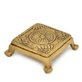 thumbnail image 4 of AargKraft™ Brass Pooja Mandir Chowki Peetha Peeta God's Stool - Puja Articles Size - 2.2" Inches [Very Small], 4 of 4