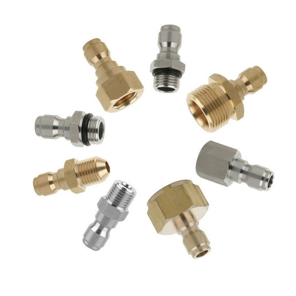 SENRISE Pressure Washer Quick Adapter Water Guns Hoses Pumps Connection Stainless/Brass 19 Choices