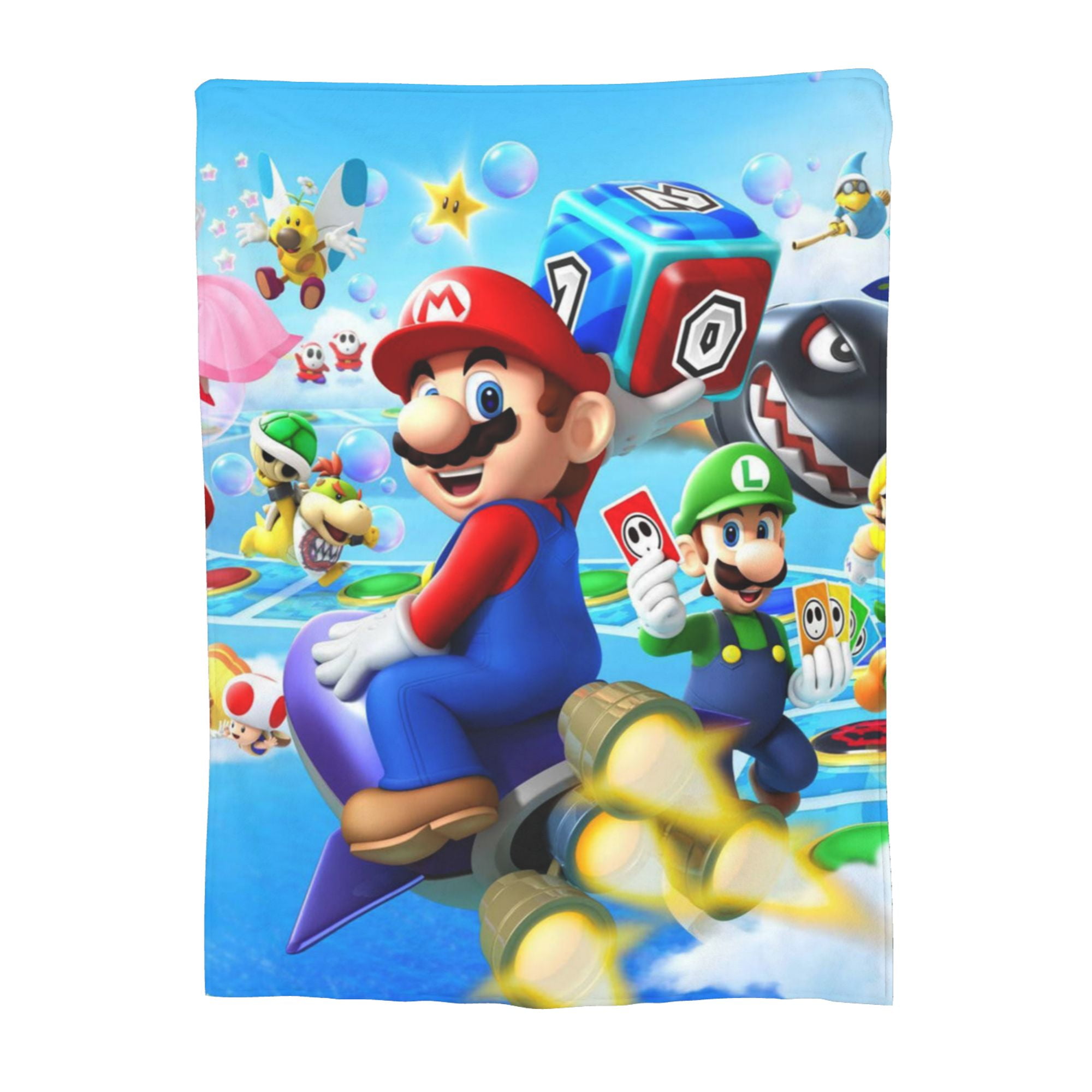 Super mario throw blanket hotsell