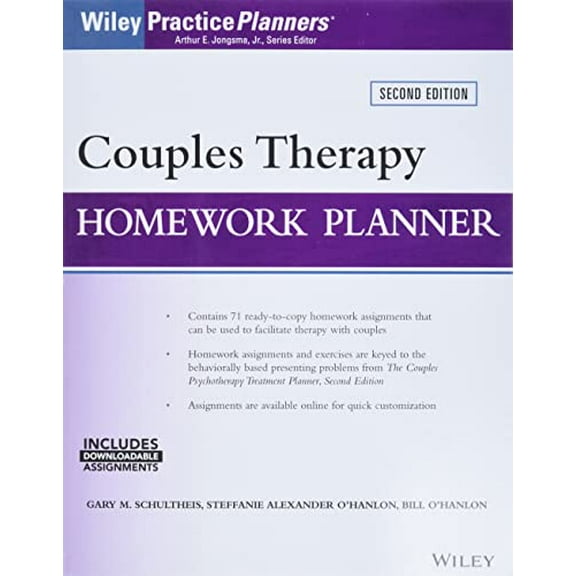 Pre-Owned Couples Therapy Homework Planner (Wiley Practice Planners), 9781119230687, 1119230683, Paperback, 2 edition