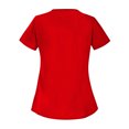 thumbnail image 4 of LINMOUA Grinch Women's Slope Collar Double Pocket Christmas Print Work Clothes, Basic Top Pullover, 4 of 5