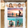 thumbnail image 2 of Customized Photo Fleece Blanket Throw Custom With Picture Text Birthday Wedding, 2 of 6