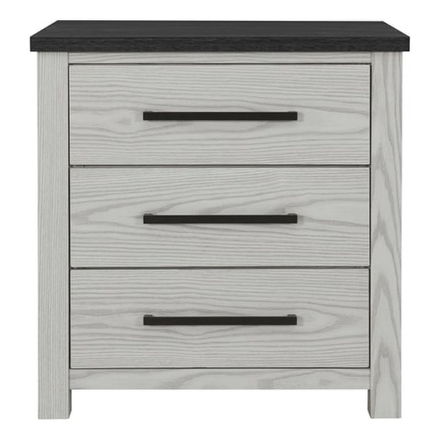 Ava Solid and Engineered Wood Nightstand