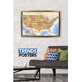 thumbnail image 2 of Map - USA Time Zones Wall Poster, 22.375" x 34", Framed, 2 of 3