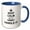 Blue/White, variant on 3drose, Keep Calm and Let Vinny Handle It - Funny Personal Name, 11oz Mug