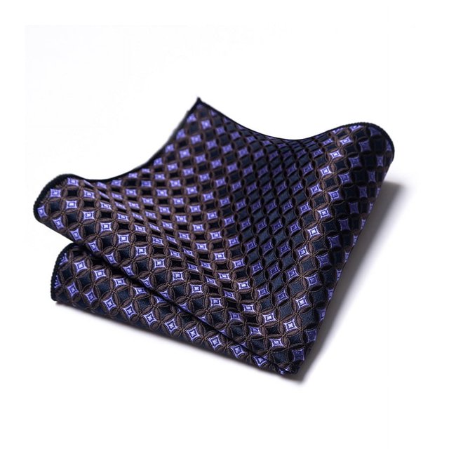 Xiao Hua Pañuelos de bolsillo de seda para hombre, 23 x 23 cm, C16