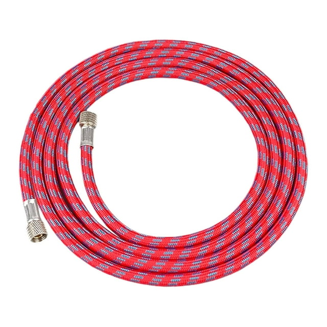 Manguera para pinceles, compatible con la mayoría de kits de pintura profesional, longitud de 1,8 m, rosca de 2,54 cm a 2,54 cm. Rojo