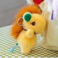 thumbnail image 1 of Llavero de Muñeca Caballo de Peluche – Juguete Suave Corto de Felpa, Ojos Bordados, Cola con Borlas, Anillo de Metal Desmontable, Encanto Decorativo de 5.1 Pulgadas para Llaves, 1 of 6