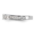 thumbnail image 3 of Solid 14k White Gold Diamond Wedding Band Ring Size 8 (1.15 cttw.), 3 of 8