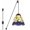 With Pulley, variant on Kiven Plug in Pendant Light,E26 Socket Tiffany Style Hanging Light Fixture with 13ft Iron Chain, Dimmable,1-light