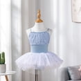 thumbnail image 5 of Girls Camisole Tutu Leotard with Sparkle Mesh and Bow Straps,Ballet Dance Dress, 5 of 8