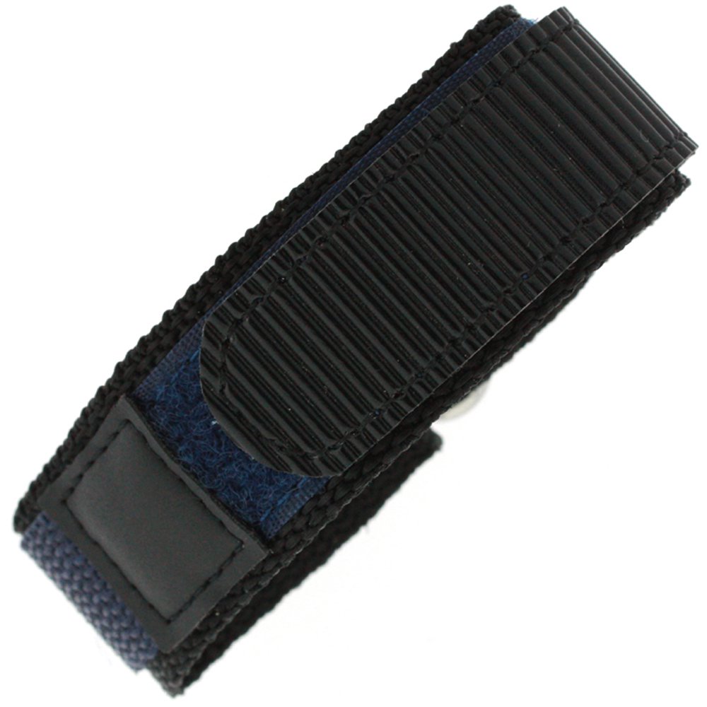 Tech Swiss Watch Band Nylon One Piece Wrap Sport Strap Blue Navy