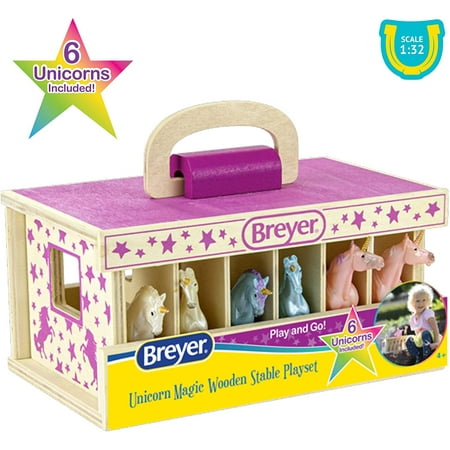 Breyer Unicorn Magic Stable Playset with 6 Unicorns