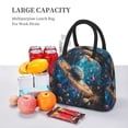 thumbnail image 5 of Yiaed Colorful Planet Universe Print Lunch Bag Adult Insulated Lunch Box, Leakproof Cooler Food Lunch Containers Reusable High Capacity Lunch Tote Bags-One Size, 5 of 6
