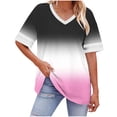 thumbnail image 3 of Sports Shirts for Women Dqueduo Women's Oversized-neck Short Sleeved Solid Summer Base Shirt Sports T-shirt White XL, 3 of 8