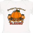 thumbnail image 4 of Inktastic Thankful Grateful and Blessed Pumpkins and Sunflower Boys or Girls Long Sleeve Baby Bodysuit, 4 of 5