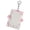 Pink, variant on Card Holder With Keychain, Dienrx Clear Acrylic Id Sleeve With Keyring, Plastic Heavy Duty Top‑Load Card Holder For Student Id, Work Pass, Membership Card & Small Photo Display