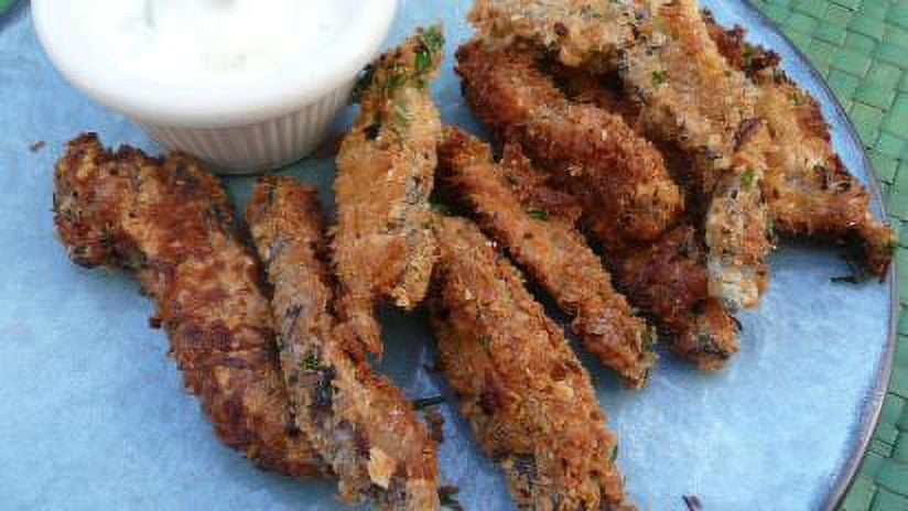 Pack of 6, Fred's, Breaded Portobello Mushroom Fries, 2 Pounds