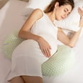 thumbnail image 1 of Almohada de protección de cintura para embarazadas, almohada para dormir de lado, almohada multifuncional en forma de U, almohada de apoyo abdominal para embarazadas, almohadilla de lactancia, 1 of 5