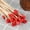Red, variant on 100 Pcs Rock Candy Sticks Wood Swizzle Sticks Wood Cake Pop Sticks Drink Stirrer Sticks for Lollipop Coffee Appetizer Skewer 6inch