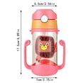 thumbnail image 3 of Reduced! SSNTSY 400ml Cup Water Bottle for Baby Leak Proof Cup with Handle Sippy Cup for Toddlers Cartoon Portable Baby Leak Proof Straw Sippy Cup, 3 of 3
