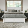 thumbnail image 3 of AFI Canyon White Wood Platform Bed with Matching Footboard & TXL Trundle, Queen, 3 of 16