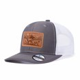 thumbnail image 5 of Vergiac Hunting Season Elk, Gun & Hunting Dog Leather Patch Mesh Trucker Hat, Men Breathable Adjustable Baseball Cap for Travel Outdoor Daily Outfits, 5 of 6
