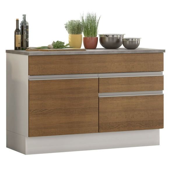 Gabinete Bajo Bufetera Madesa Glamy 120cm Con Encimera BM 01