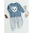 thumbnail image 4 of Toddler Boy Clothes 2T 3T 4T 5T Fall Outfits Baby Pullover  Pants Sets Kids Winter 2Pcs Sweatsuit, 4 of 10