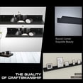 thumbnail image 3 of Estante de pared flotante para baño Estante rectangular de aluminio mate Estante de almacenamiento montado en la pared elegante para cosméticos Negro (30 cm), 3 of 5