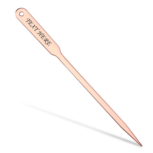 Personalized Letter Opener OXYEFEI Customized Stainless Steel Lightweight Hand-Made Envelope Cutter Envelope Letter Opener Suitable for Home (Rose Gold)