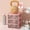 3 Floors, variant on Pink Drawer Plastic Storage Cute Locker Decor Mini Drawer Organizer, Cosmetic Dresser Stationery Organizer, Cute Plastic Dresser Kawaii Plastic Drawers for Bathroom, Dorm, Desk, Office