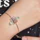 thumbnail image 4 of Pulsera Yoiko Ajustable con Zirconia y Baño de Oro Rosa 10k Bohe, 4 of 5