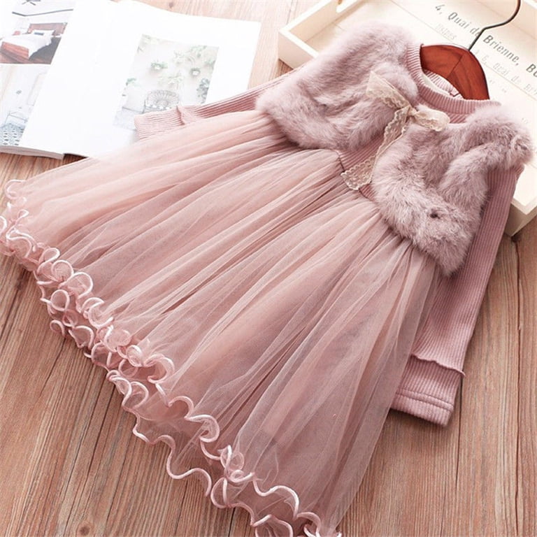 Ulitacool Winter Dresses For Toddler Girls 3-4 Years Kids Baby Autumn Long Sleeve Princess Dress Clothes Fashion Outfits Grey Ulitacool Winter Dresses For Toddler Girls 3-4 Years Kids Baby Autumn Long Sleeve Princess Dress Clothes Fashion Outfits Grey