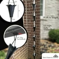 thumbnail image 3 of Rain Chains by JASINC 8.5 ft Leaf Rain Chain Black, Water Diverter, JAS8002BLK, 3 of 9