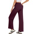 thumbnail image 2 of MINTREUS Wide Leg Pants Woman Stretch Casual Trousers with Multi-Pockets Loose Button Work Dress Pants Fall Outfits, 2 of 6
