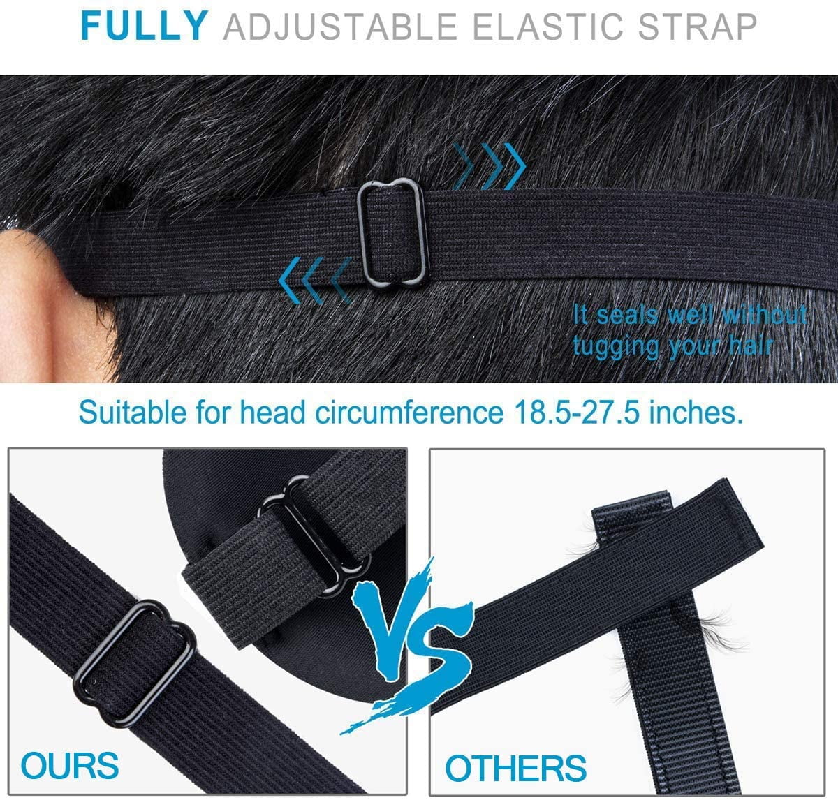 Sleep Mask 3 Pack, Upgraded 3D Contoured Blackout Eye Mask for Sleeping with Adjustable Strap, Comfortable & Soft Night Blindfold for Women Men, Eye Shades for Travel/Naps