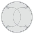 thumbnail image 2 of Contemporary Metal & Glass Coffee Table in Chrome, 2 of 7