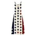 thumbnail image 5 of Iyufng Midi Dresses for Women Independence Day Fashion Print Round Neck Dress, 5 of 7