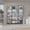 Multicolor#2, variant on Metal File Cabinets, Bartow 3 Piece Home Bookcase set, 60" Wide with 15 Shelves , Living Room Set Set Matt Gray - White, Multicolor Office File Cabinets,Particle Board Steel File Cabinets