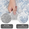 thumbnail image 5 of iOhouze Runner Rugs 2x6 Washable Runner Rug for Hallways Non Slip Kitchen Runner Low Pile Soft Printed Faux Wool Abstract Floor Runner for Inodoor Bedroom Entryway Laundry Room, Light Blue/Grey/White, 5 of 8