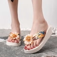 thumbnail image 2 of jiaxiM Cute Flip Flops for Women Wedge Thong Sandals for Women Flexible House Slippers Non- Beach Sandals Rubber Sole House Shoes for Women, 2 of 6