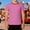 w93# Hot Pink20, variant on Wuxian Boys Carnival Shirt Classic Stripe Print Round Neck Short Sleeve Tee Top Casual Fashionable Comfortable Breathable Raglan Sleeve Relaxed T-Shirt Blouse Basic Tees,Black,3-4 Years