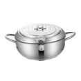 thumbnail image 4 of GUOOL Japanese Deep Frying Pot, Oil Frying Pan, Multipurpose Tempura Soup Pot, Tempura 20cm, 4 of 9