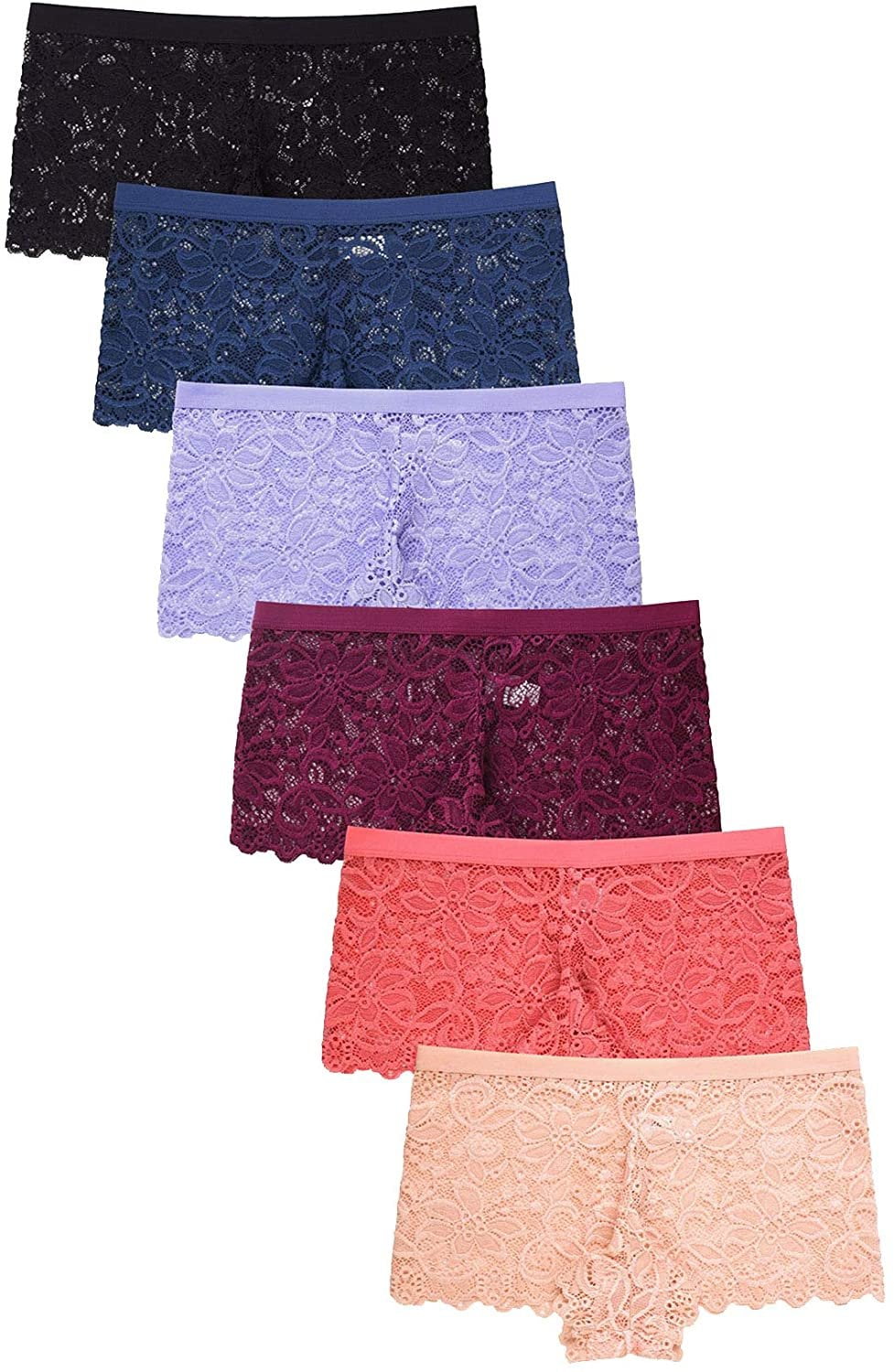 12 pieces of Briefs Boxer Women Sexy Lace Boyshort Panty S-3XL Regular +  Plus Size