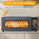 thumbnail image 3 of SEEDEEM Horno Tostador de Convección de Aire 10 en 1, Horno Tostador de Convección de 15 L con Pantalla LCD a Color y Pantalla Táctil, Tostadora, Freidora de Aire, Deshidratado, 4 Accesorios Incluidos, 3 of 5