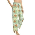 thumbnail image 2 of Balery Tropical Flowers print Women's Pajama Pants,Ultra Lightweight Pjs,Lounge Pant-XX-Large, 2 of 9